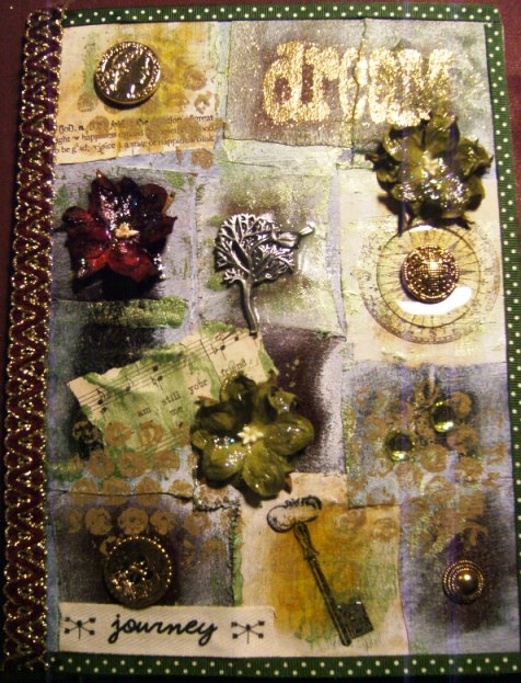 Fabric Collaged Journal by Stephanie